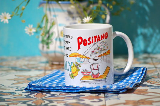 Italy mug Positano Therapy by Italian Summers