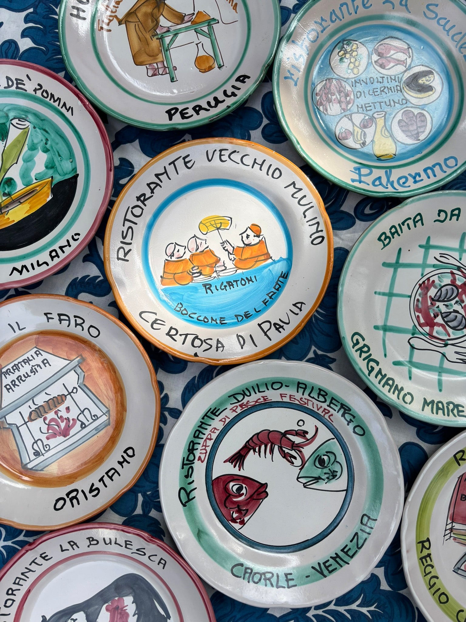 Buon Ricordo Plates – Authentic Italian Restaurant Commemorative