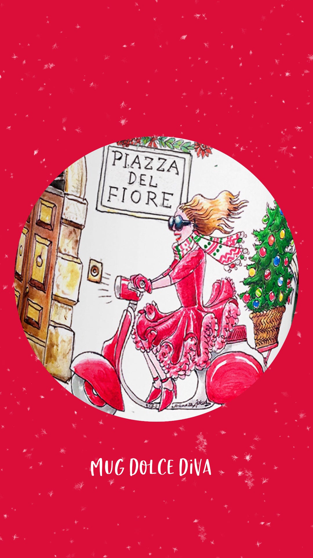 Holiday mug gift idea for Italy lovers and Vespa fans