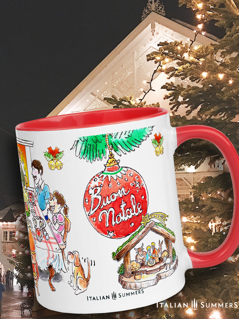 Cozy Italian Natale mug – perfect Italy Christmas gift