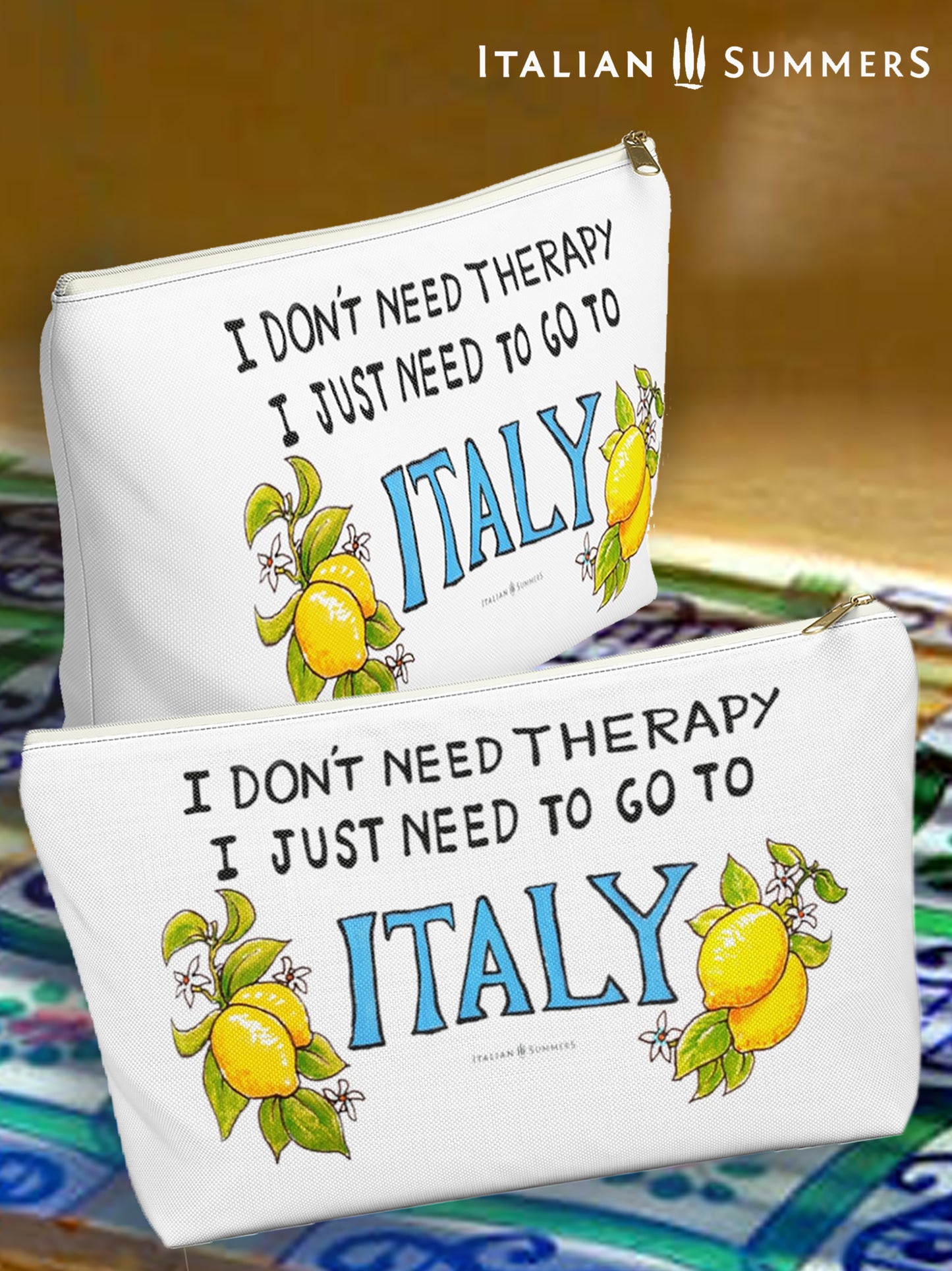 Clutch I DONT NEED THERAPY by Italian Summers con Amore