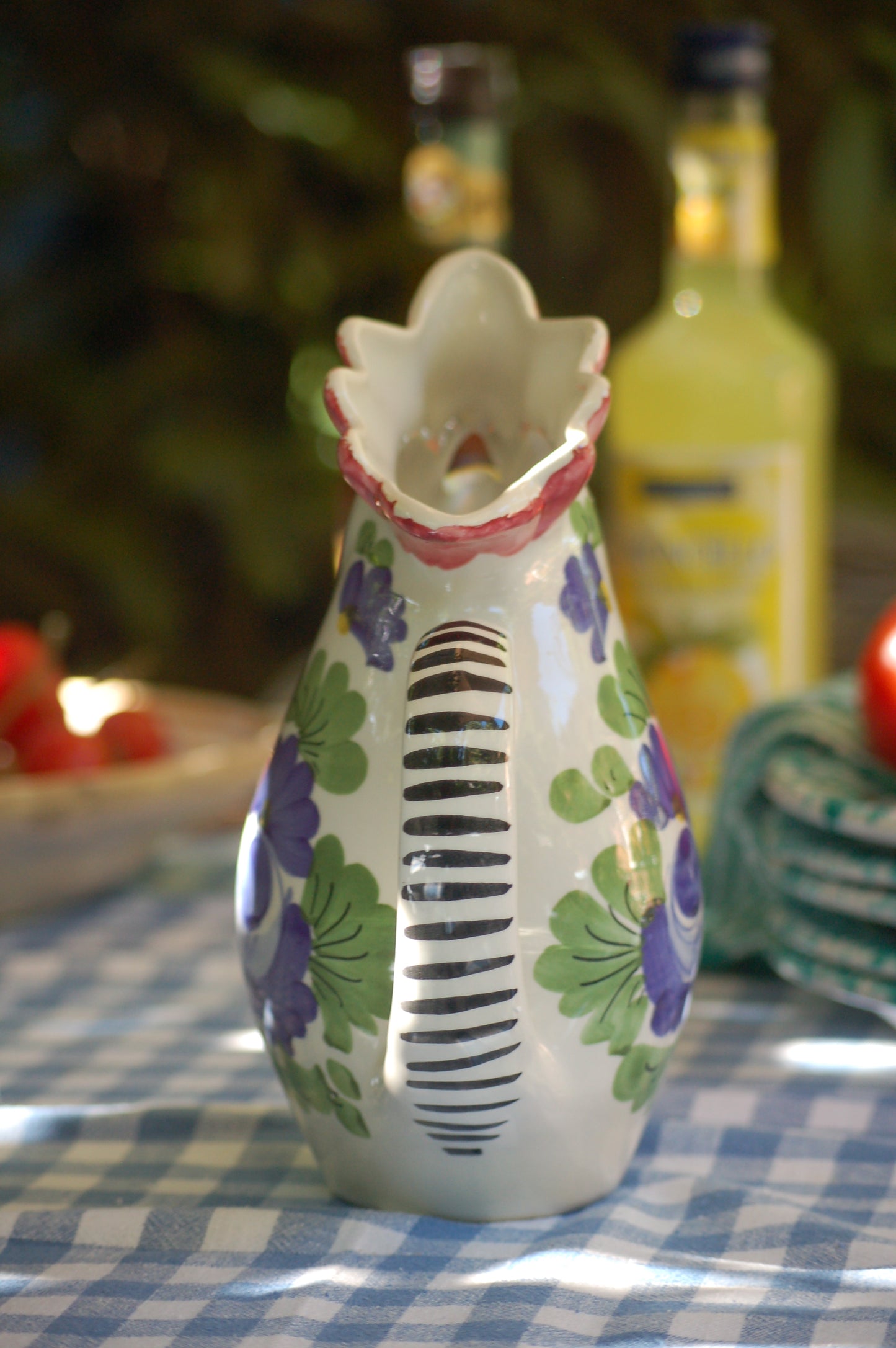 Vintage Rooster Carafe from San Marino -Italy- Maiolica