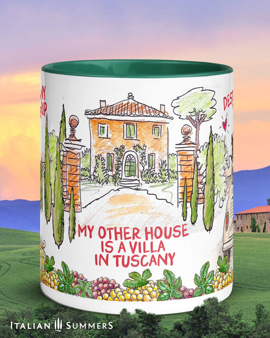 Tuscany little Vintage Italian car Mug – Italy Travel, Wine & Villa Vibes