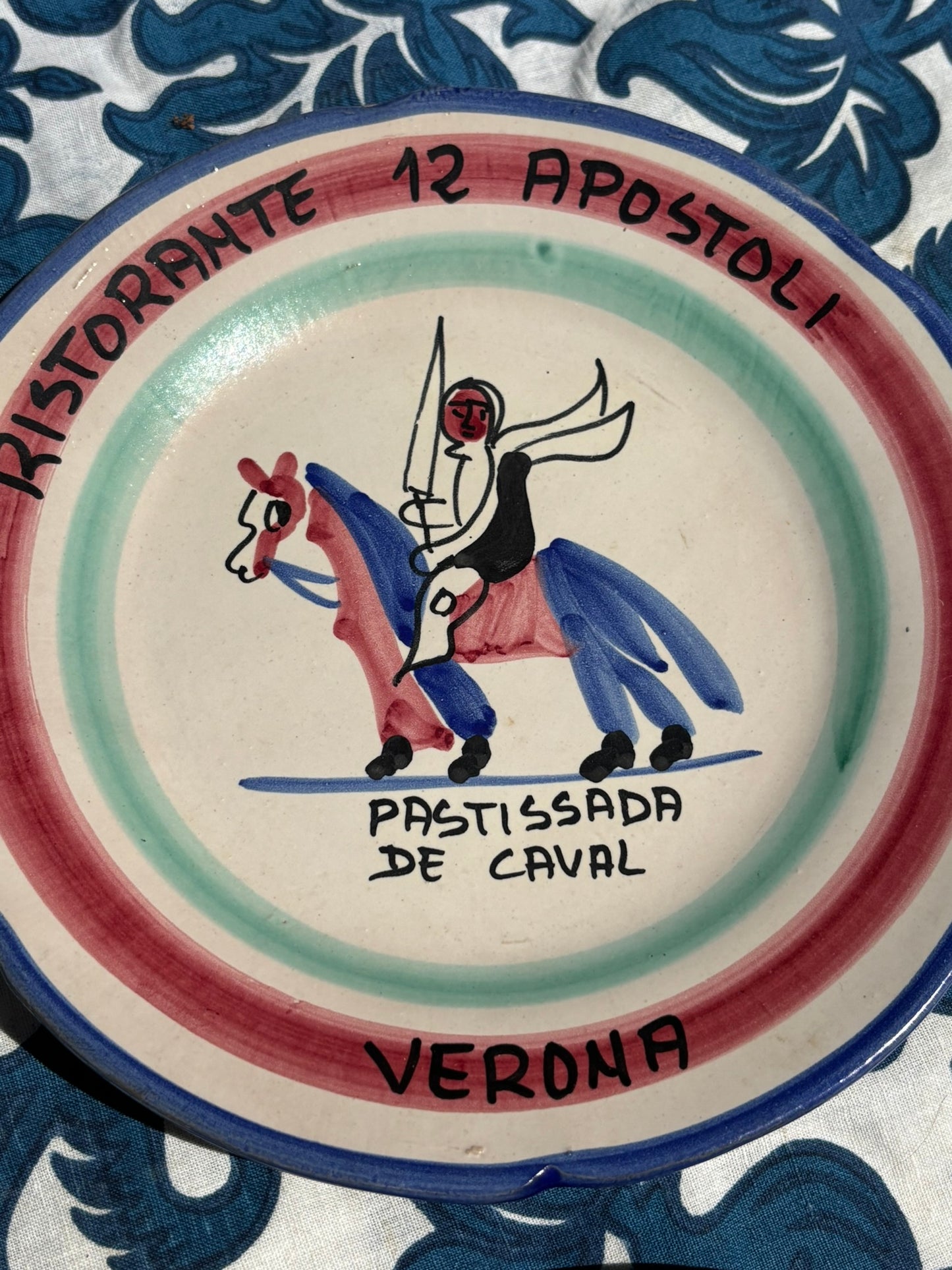 Vintage Italian Restaurant Plate – Authentic Buon Ricordo Ceramics from Vietri sul Mare NEW IN 03-07-25 nr 2