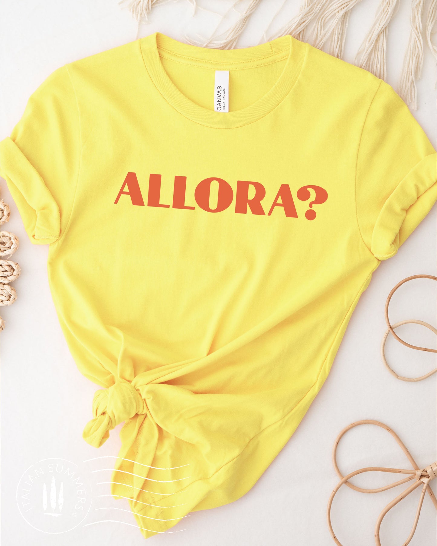 T Shirt ALLORA? by talian Summers, Italy shirt, Italy team, Italian words, Italian quote, Italy theme, Italy traveler, Italy lover, Ciao