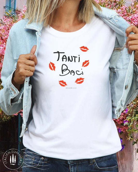 T-Shirt TANTI BACI – Many Kisses – Italian Love Tee