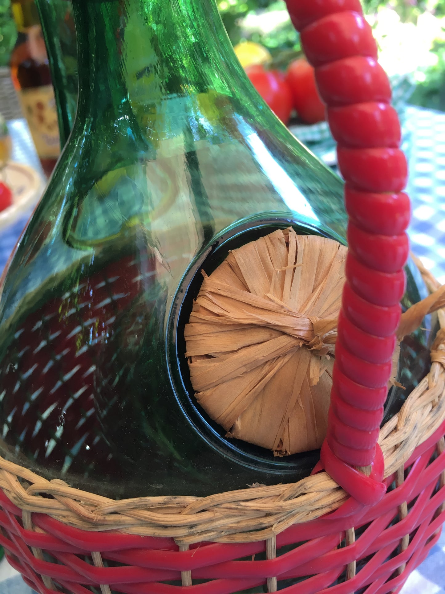 Italy vintage glass, Empoli vintage glass, Vintage Italy barware, Empoli decanter, Vintage glass decanter, Italian Vintage glass decanter, Genie Bottle Empoli