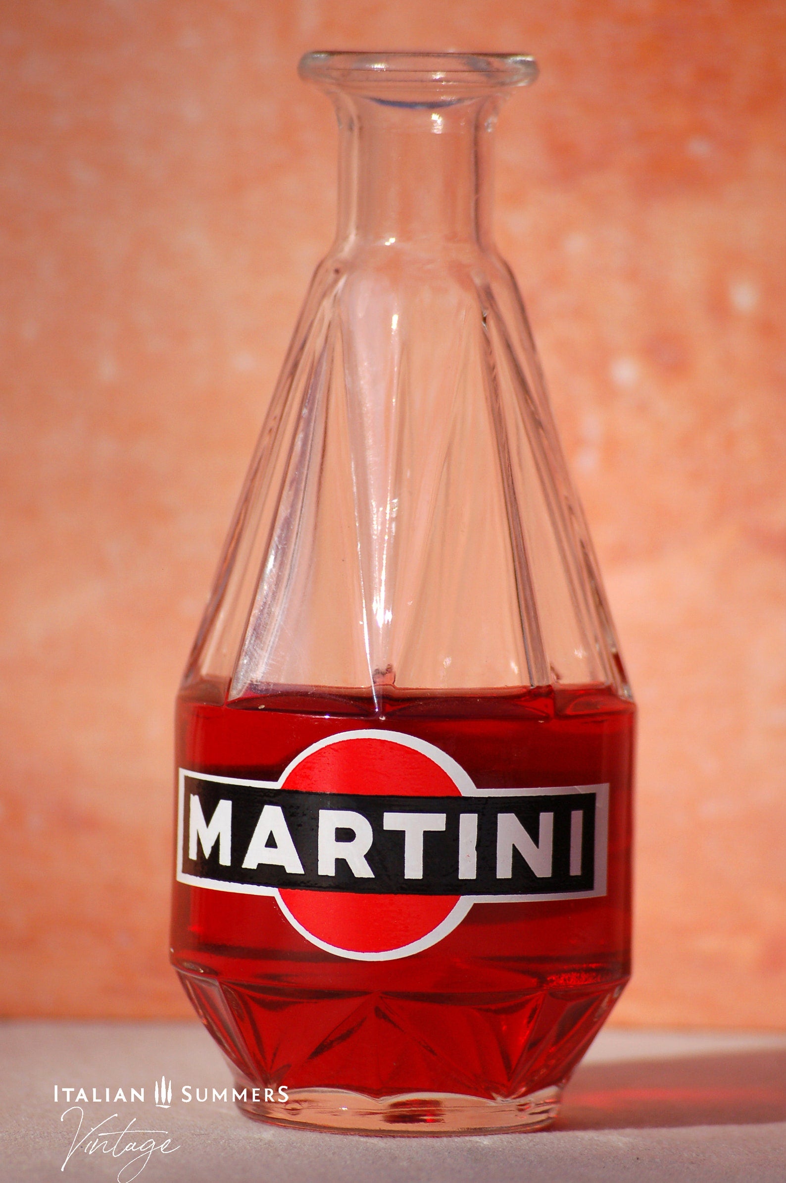 Vintage  1960s Martini glasses set of six, Italy barware, Italian glassware, Dolce Vita cocktail glasses with serving carafe