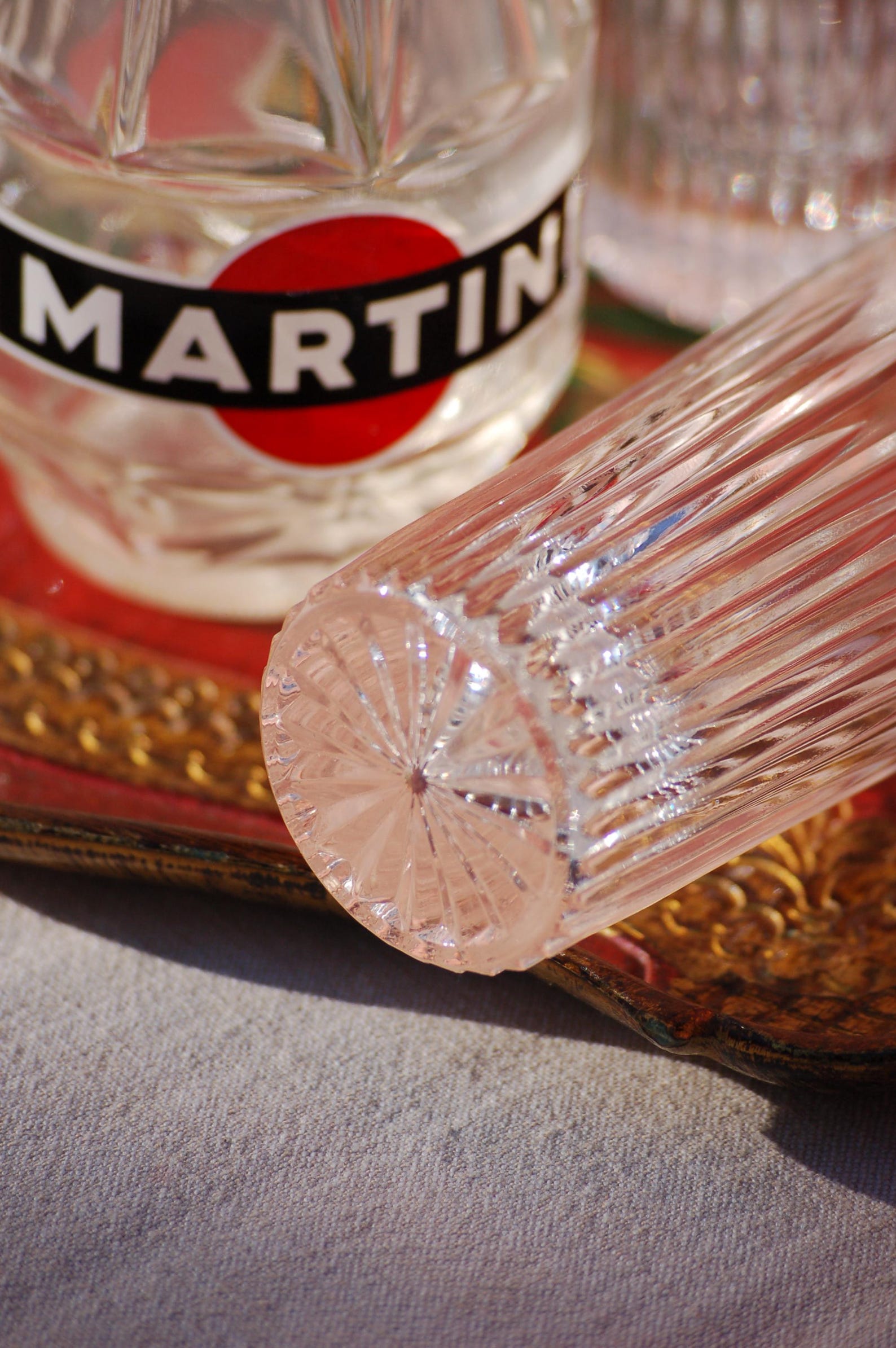 Vintage  1960s Martini glasses set of six, Italy barware, Italian glassware, Dolce Vita cocktail glasses with serving carafe