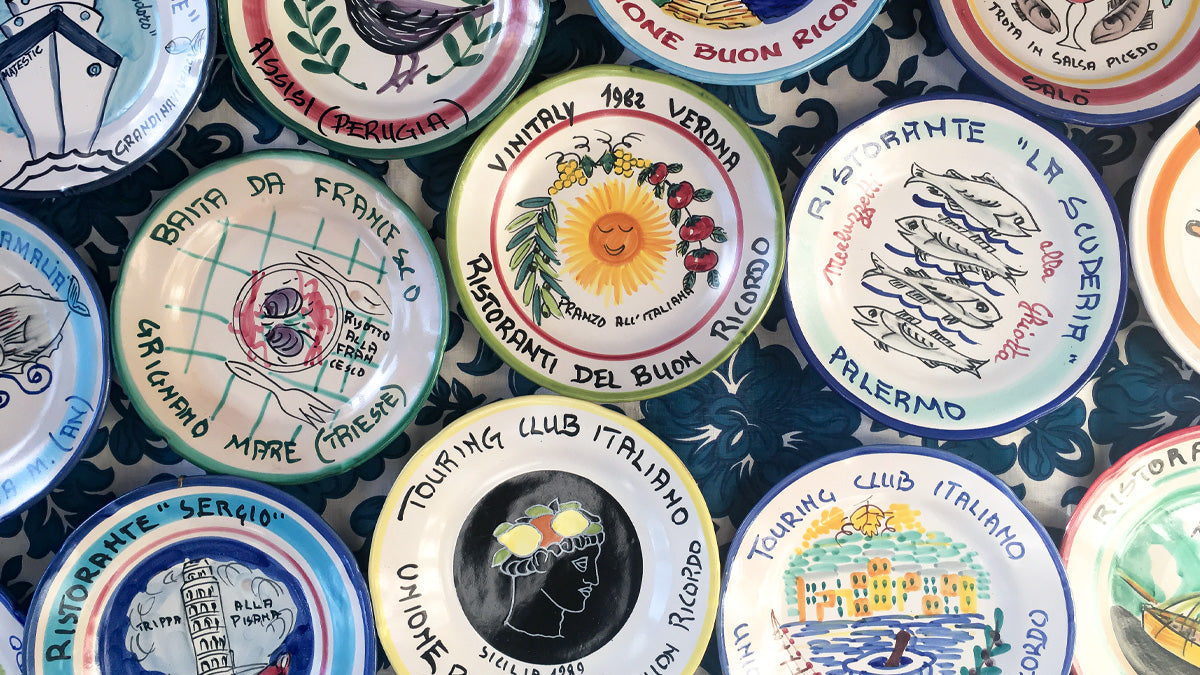 What is Buon Ricordo? Italian Restaurant Commemorative Plates