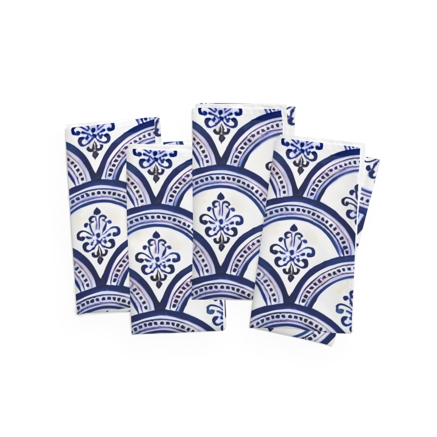 Napkins SOGNO D'AMALFI by Italian Summers, made to order, Mediterranean style, inspired by the Maiolica domes of the enchanted Coast of Amalfi