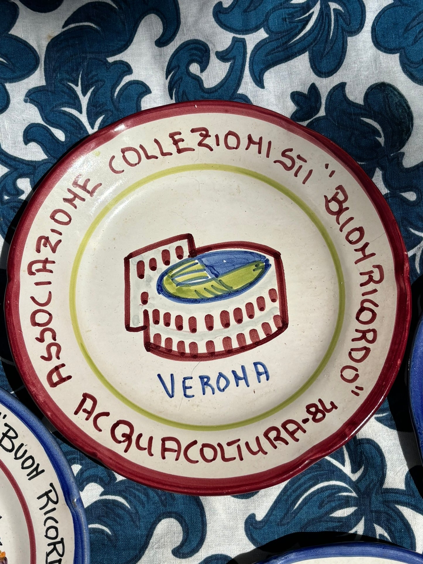 Vintage Italian Restaurant Plates – Authentic Buon Ricordo Ceramics from Vietri sul Mare