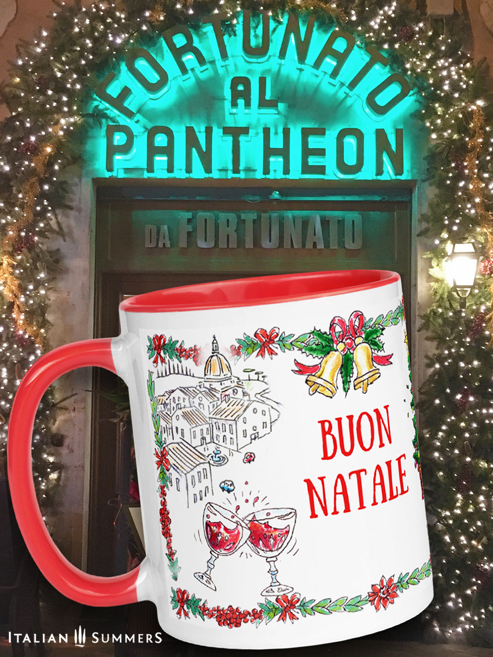 Italy Christmas mug ROMA by Italian Summers