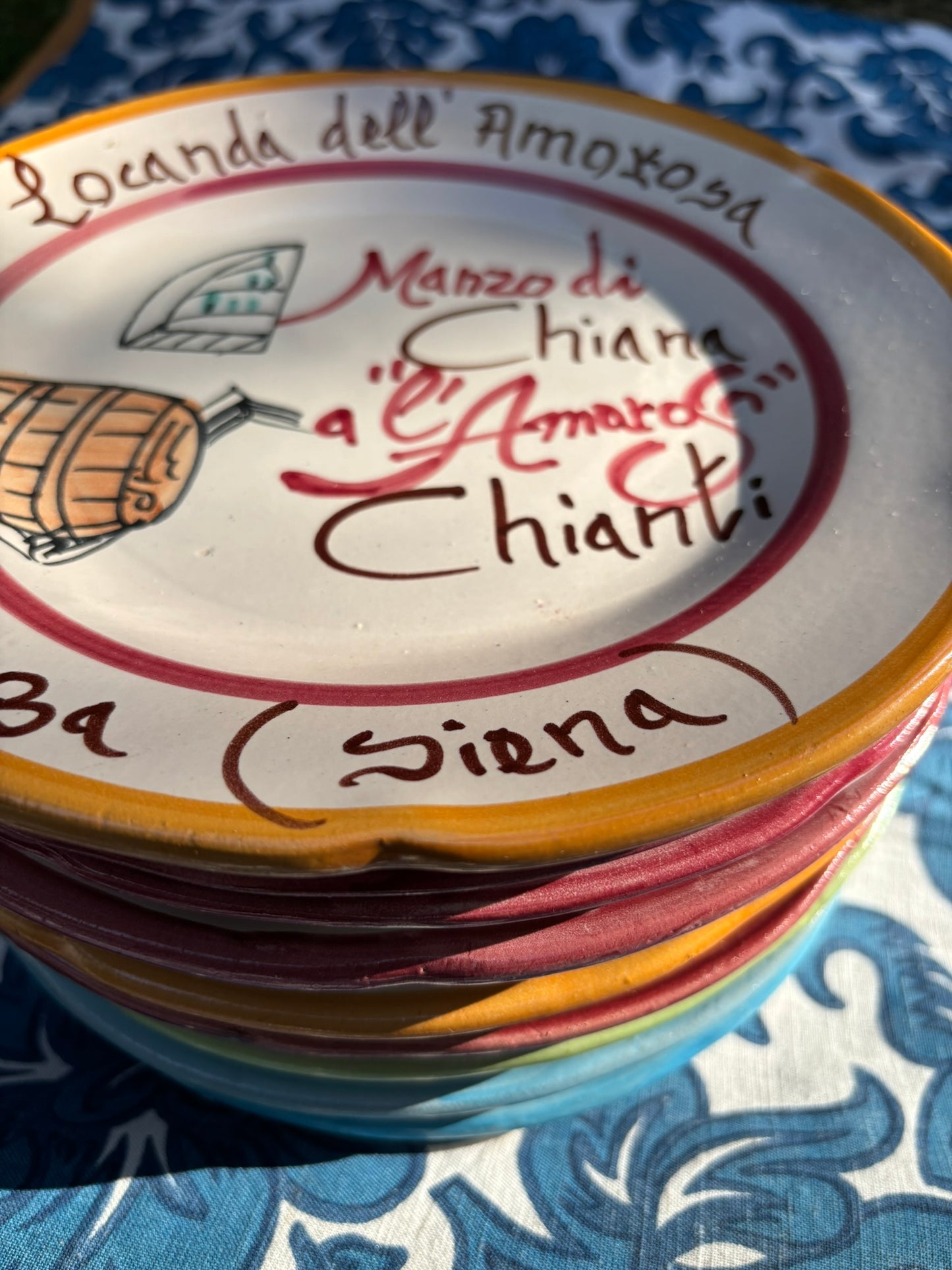 Vintage Italian Restaurant Plates – Authentic Buon Ricordo Ceramics from Vietri sul Mare