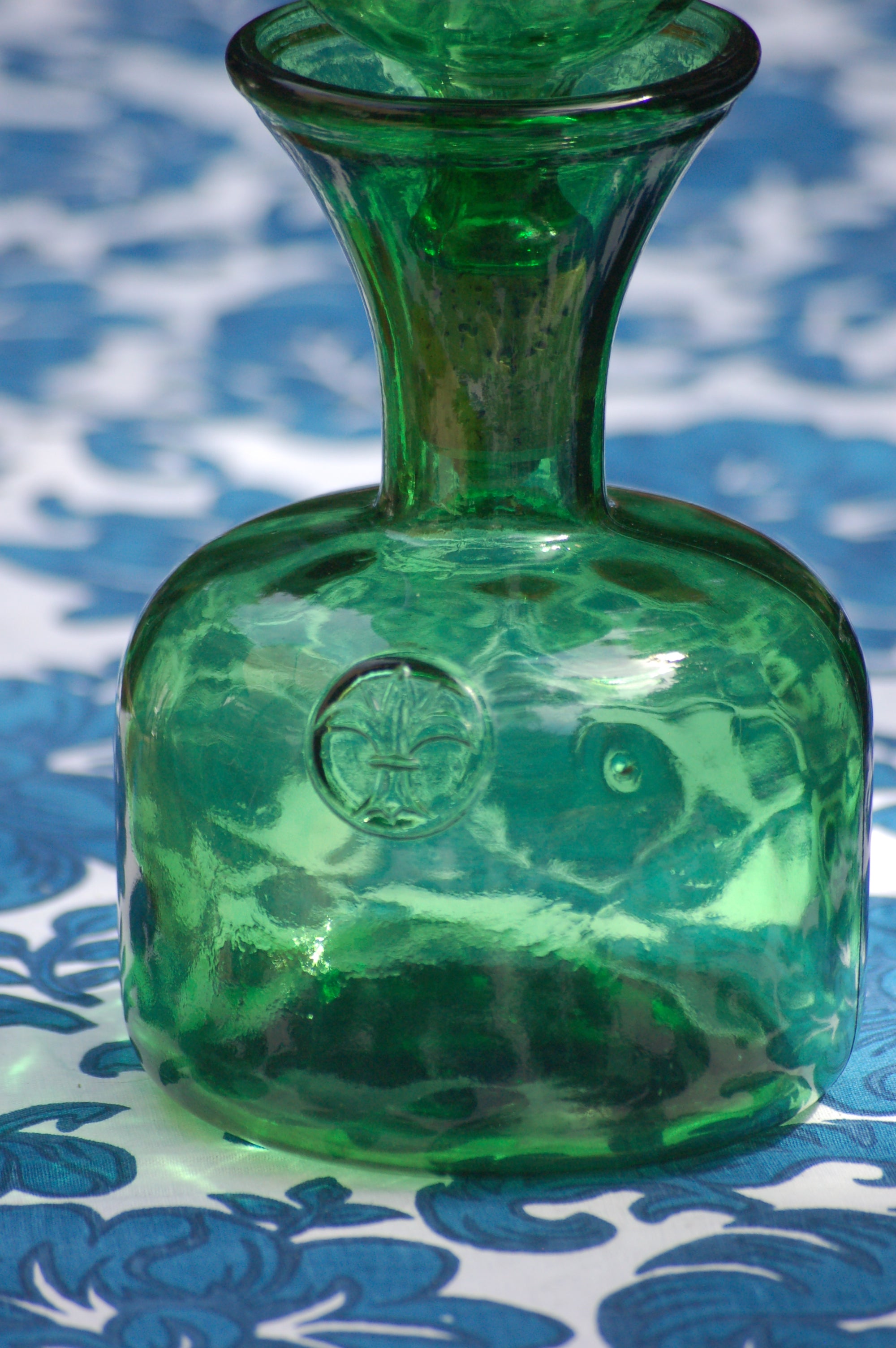 Vintage Florentine Glass Genie outlet Bottle Empoli Decanter