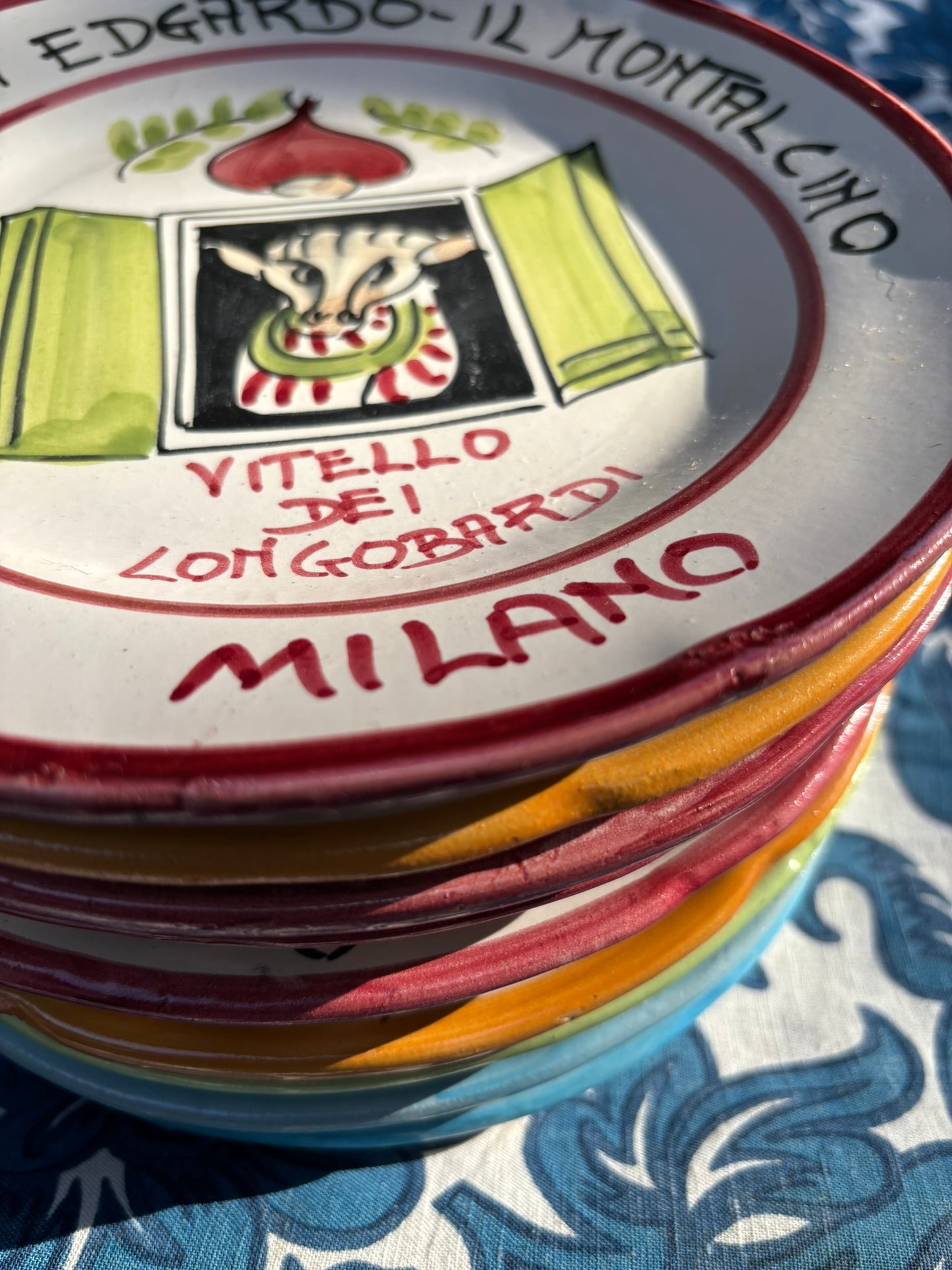 Vintage Italian Restaurant Plates – Authentic Buon Ricordo Ceramics from Vietri sul Mare