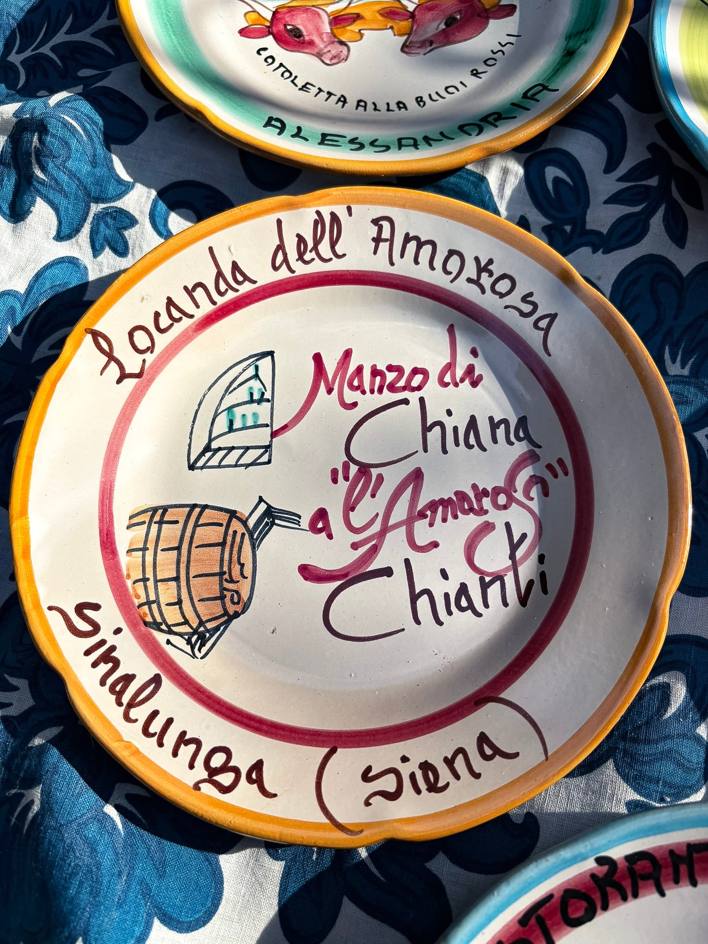 Vintage Italian Restaurant Plates – Authentic Buon Ricordo Ceramics from Vietri sul Mare