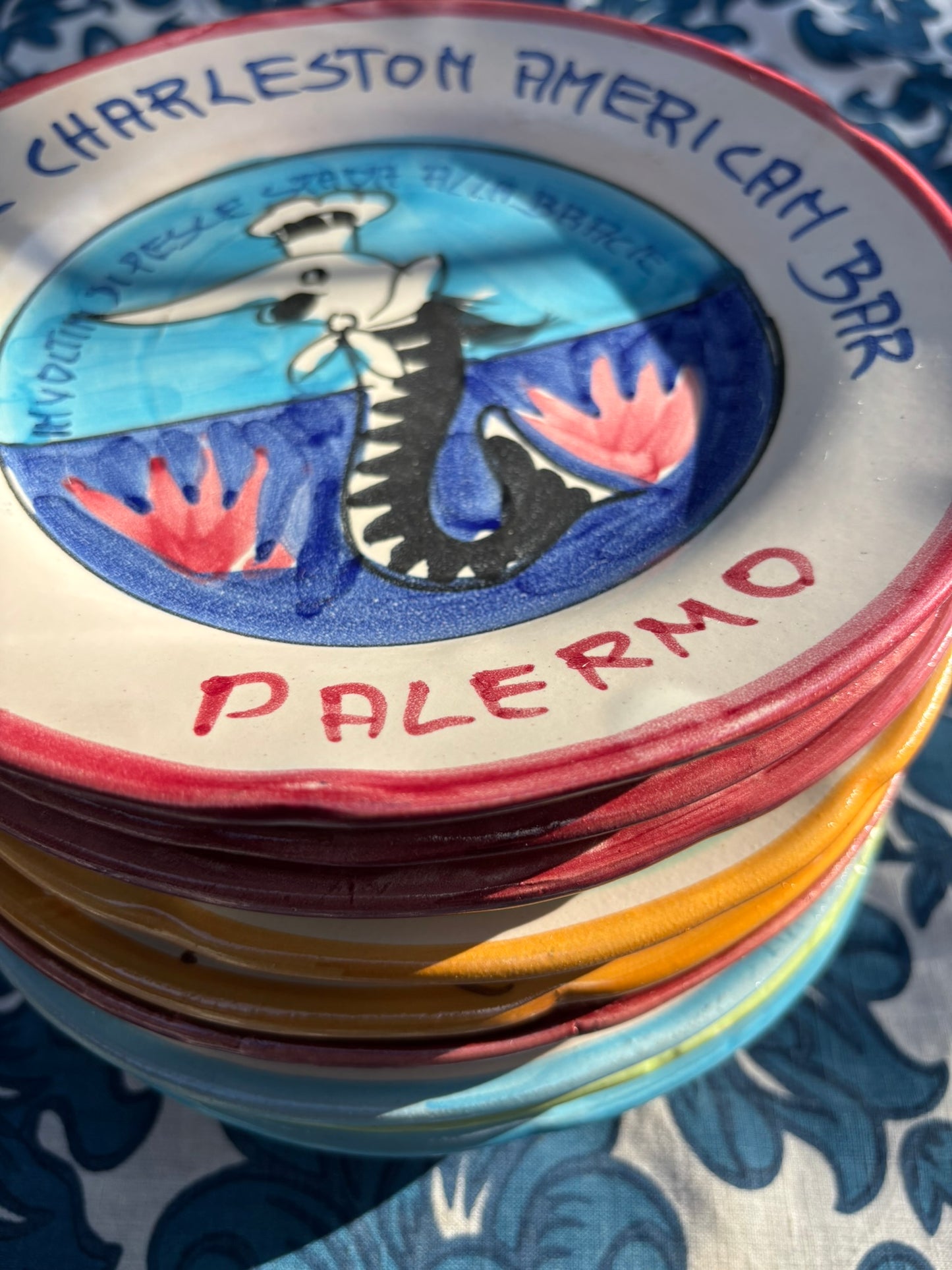 Vintage Italian Restaurant Plates – Authentic Buon Ricordo Ceramics from Vietri sul Mare