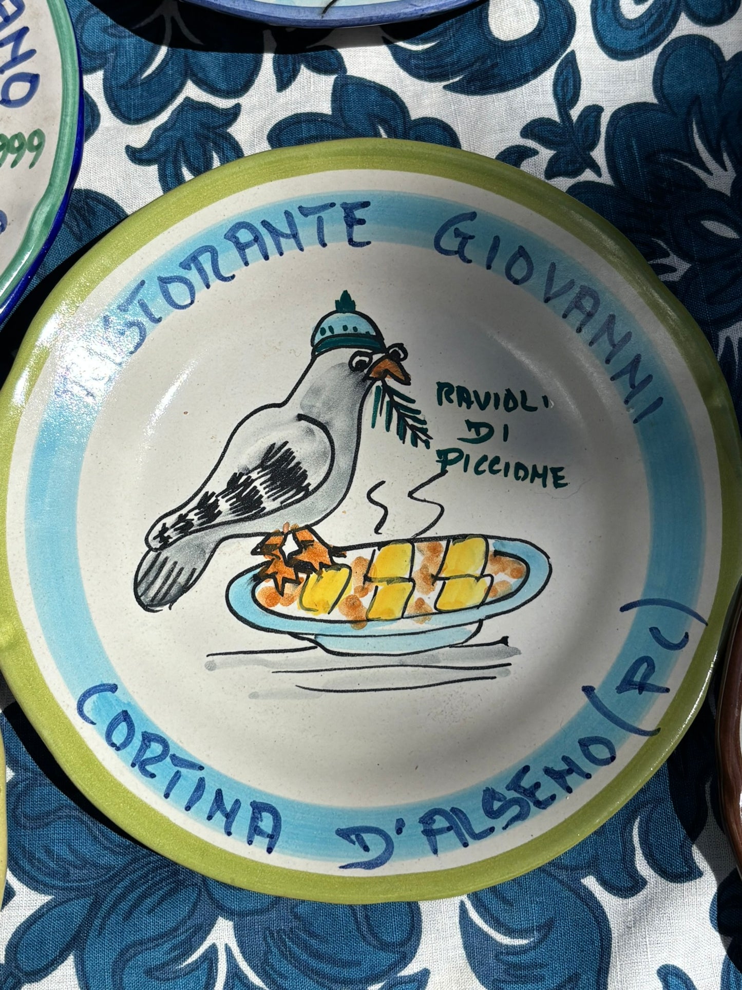 Vintage Italian Restaurant Plates – Authentic Buon Ricordo Ceramics from Vietri sul Mare