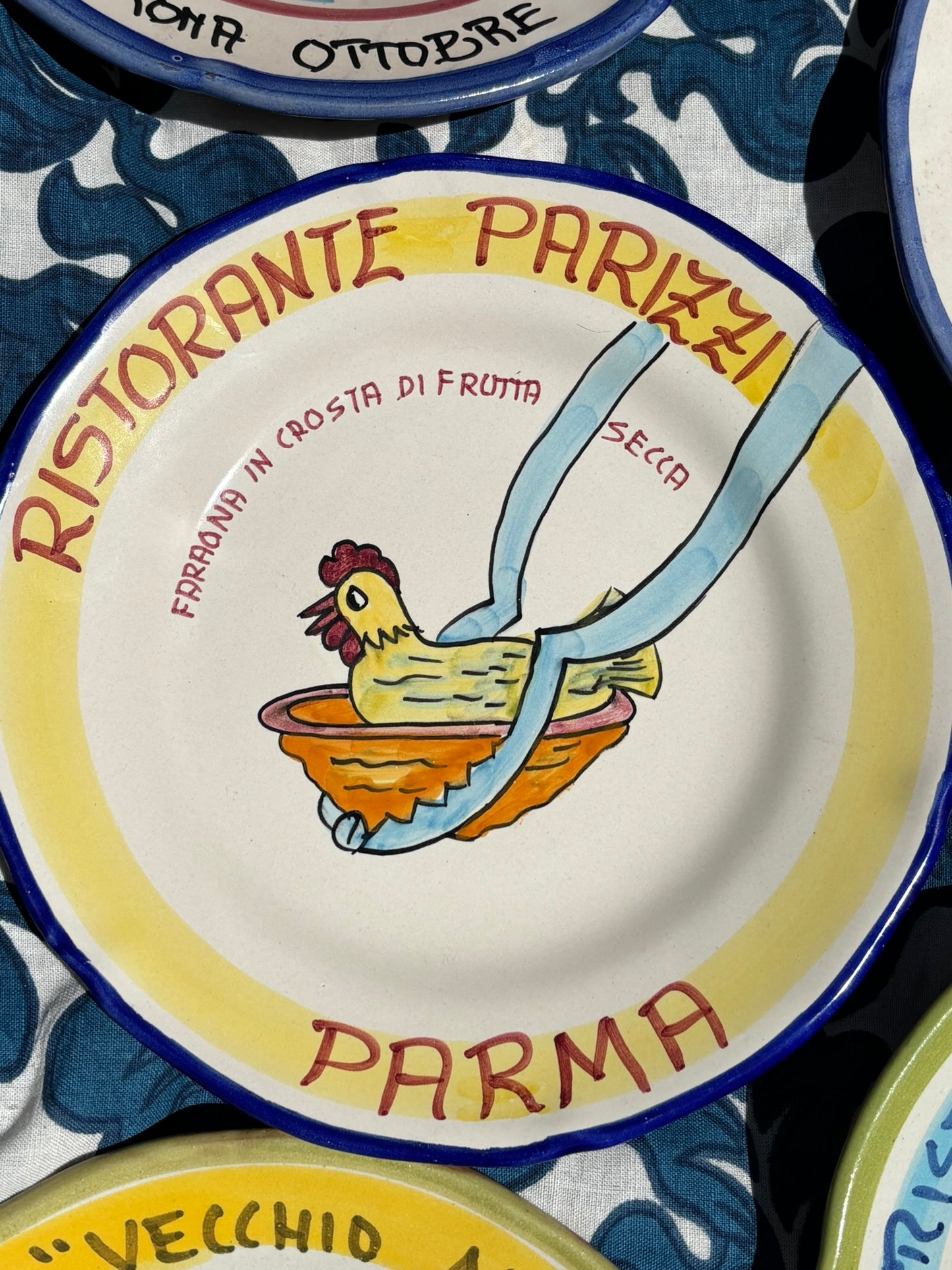 Vintage Italian Restaurant Plates – Authentic Buon Ricordo Ceramics from Vietri sul Mare