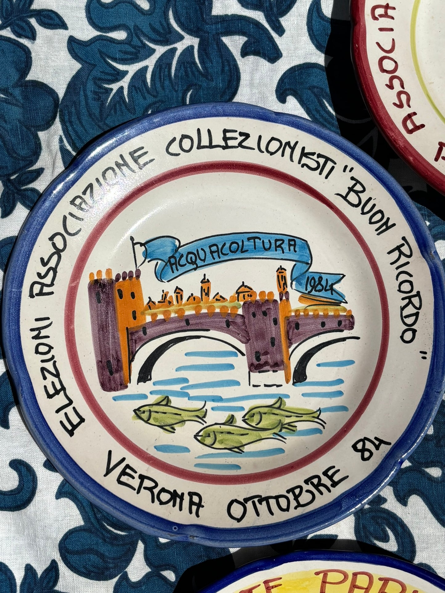 Vintage Italian Restaurant Plates – Authentic Buon Ricordo Ceramics from Vietri sul Mare