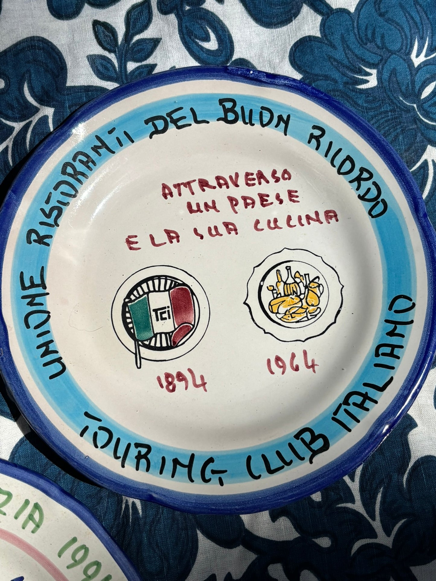Vintage Italian Restaurant Plates – Authentic Buon Ricordo Ceramics from Vietri sul Mare