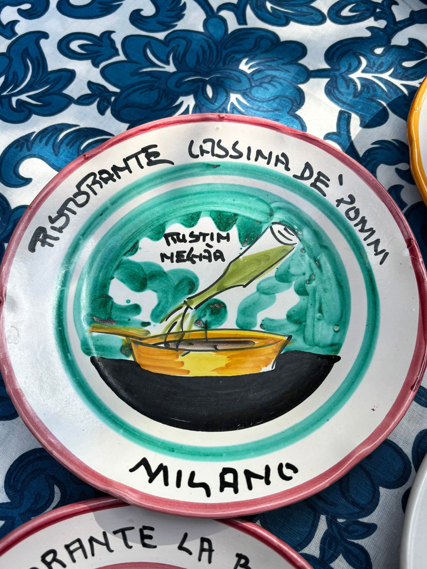 Vintage Italian Restaurant Plates – Authentic Buon Ricordo Ceramics from Vietri sul Mare