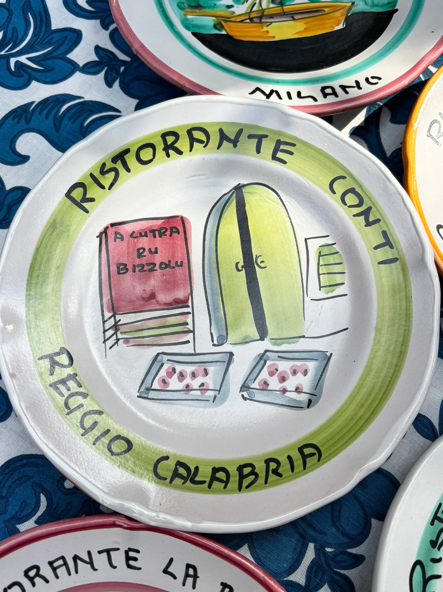 Vintage Italian Restaurant Plates – Authentic Buon Ricordo Ceramics from Vietri sul Mare