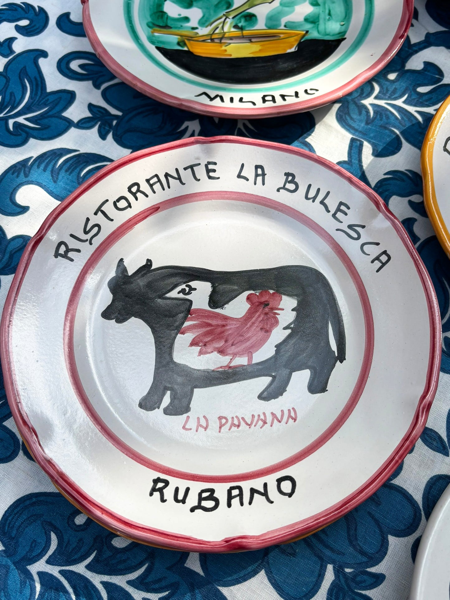 Vintage Italian Restaurant Plates – Authentic Buon Ricordo Ceramics from Vietri sul Mare