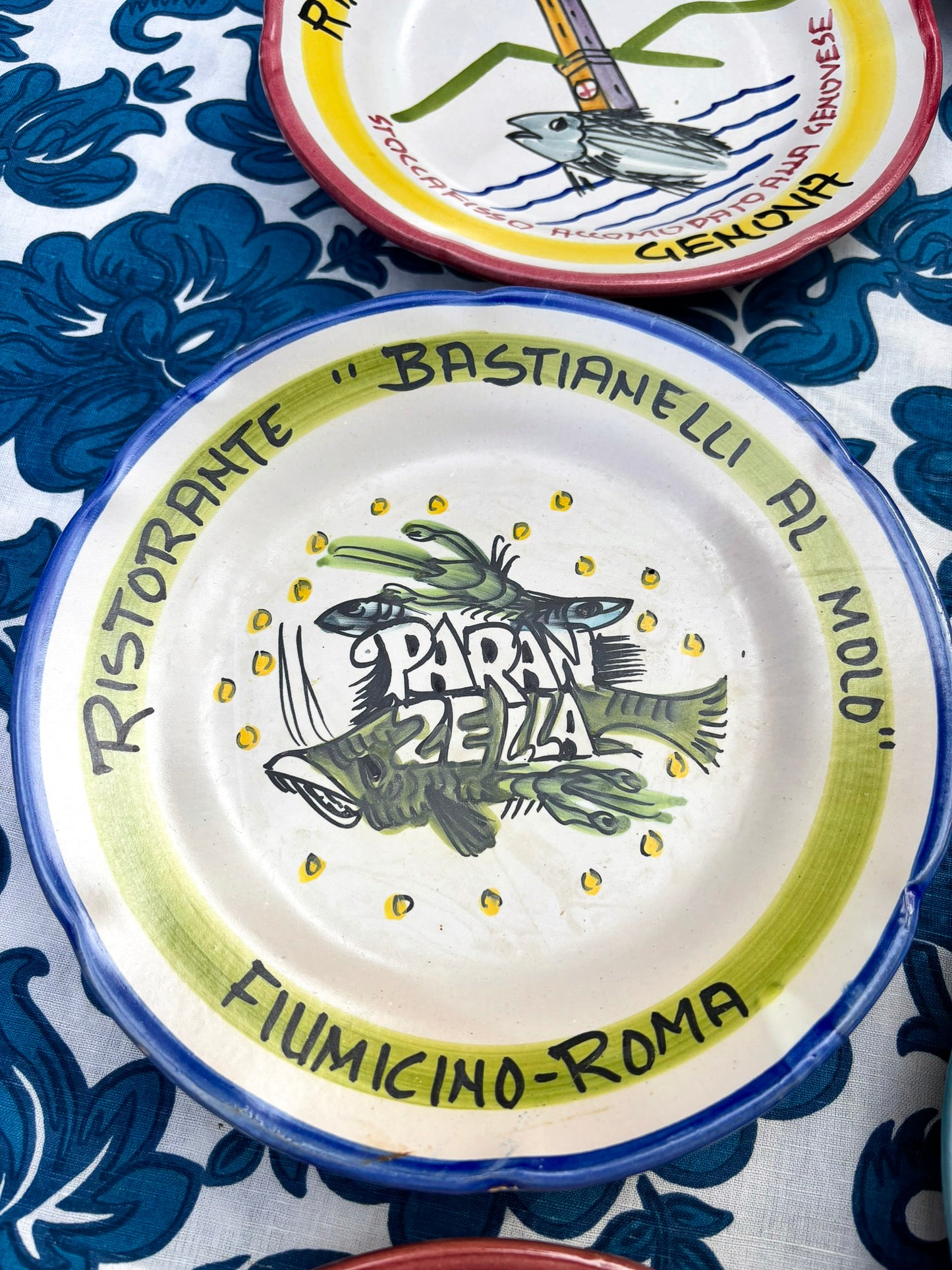 Vintage Italian Restaurant Plates – Authentic Buon Ricordo Ceramics from Vietri sul Mare