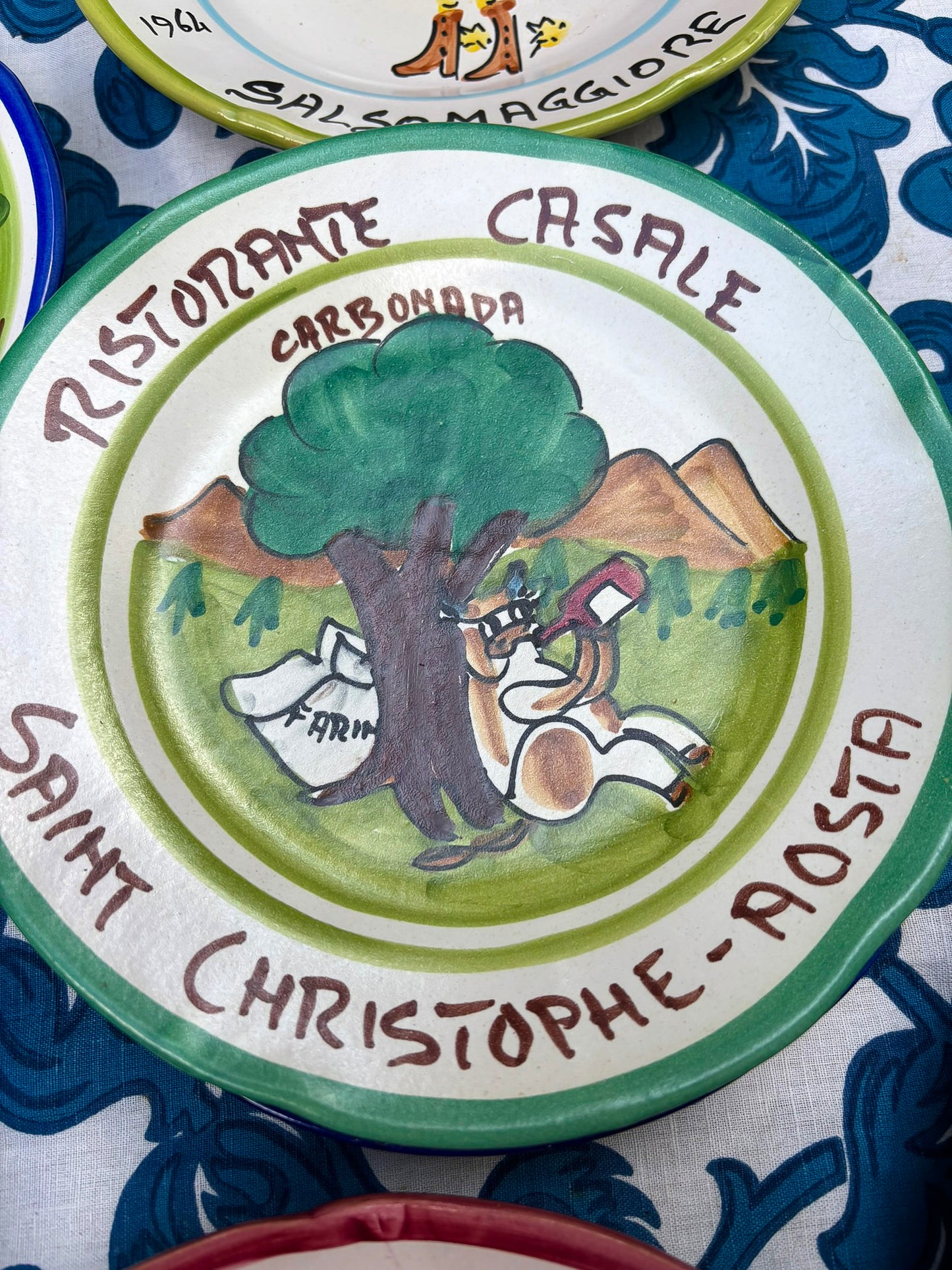 Vintage Italian Restaurant Plates – Authentic Buon Ricordo Ceramics from Vietri sul Mare