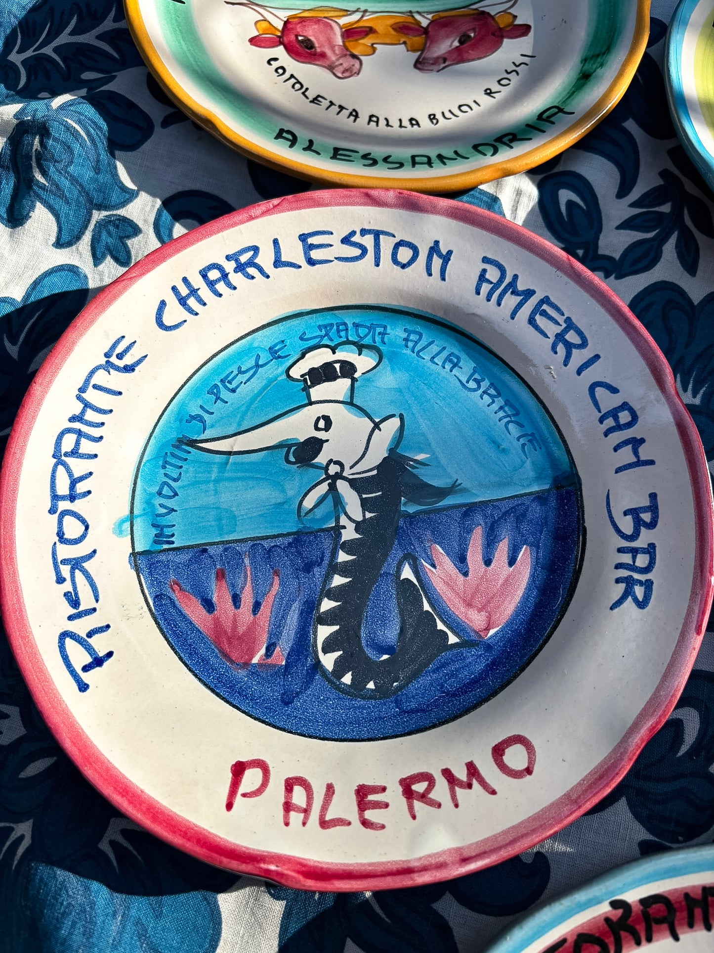 Vintage Italian Restaurant Plates – Authentic Buon Ricordo Ceramics from Vietri sul Mare