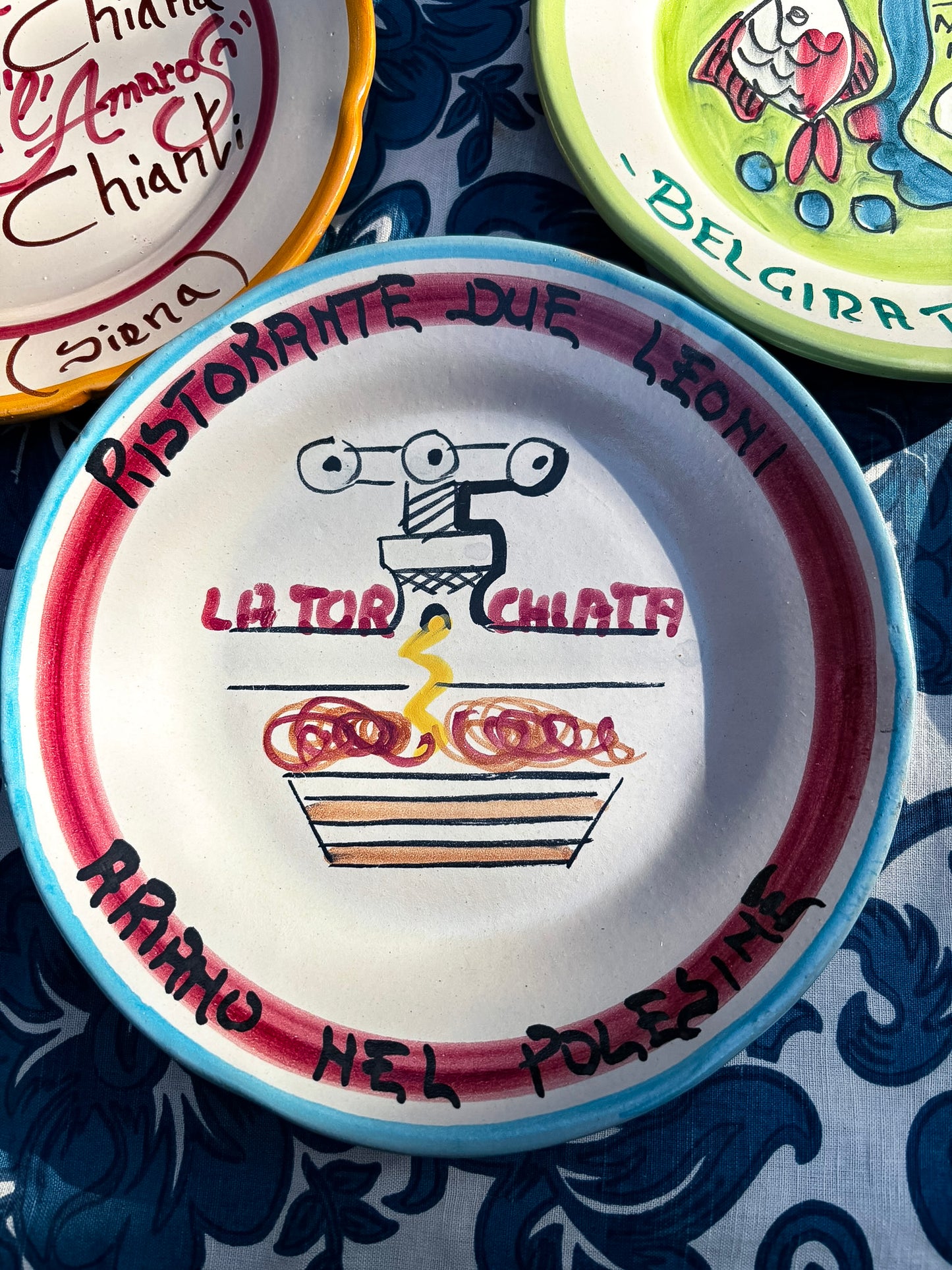 Vintage Italian Restaurant Plates – Authentic Buon Ricordo Ceramics from Vietri sul Mare