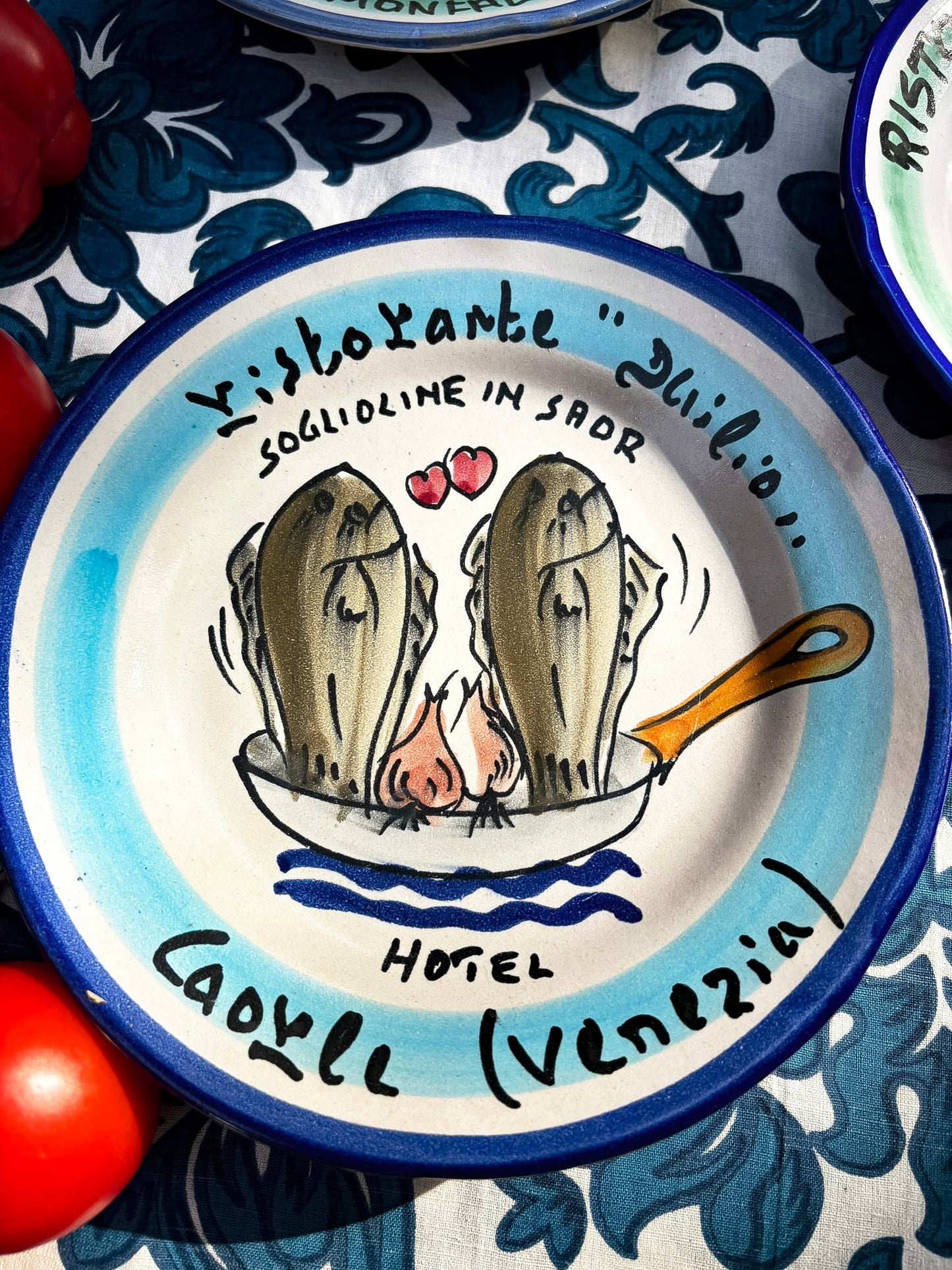 Vintage Italian Restaurant Plates – Authentic Buon Ricordo Ceramics from Vietri sul Mare