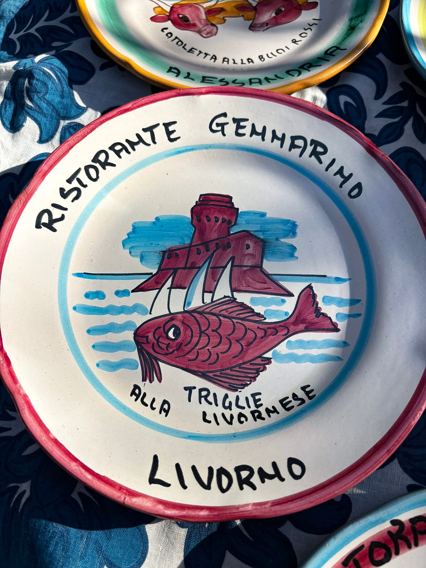 Vintage Italian Restaurant Plates – Authentic Buon Ricordo Ceramics from Vietri sul Mare