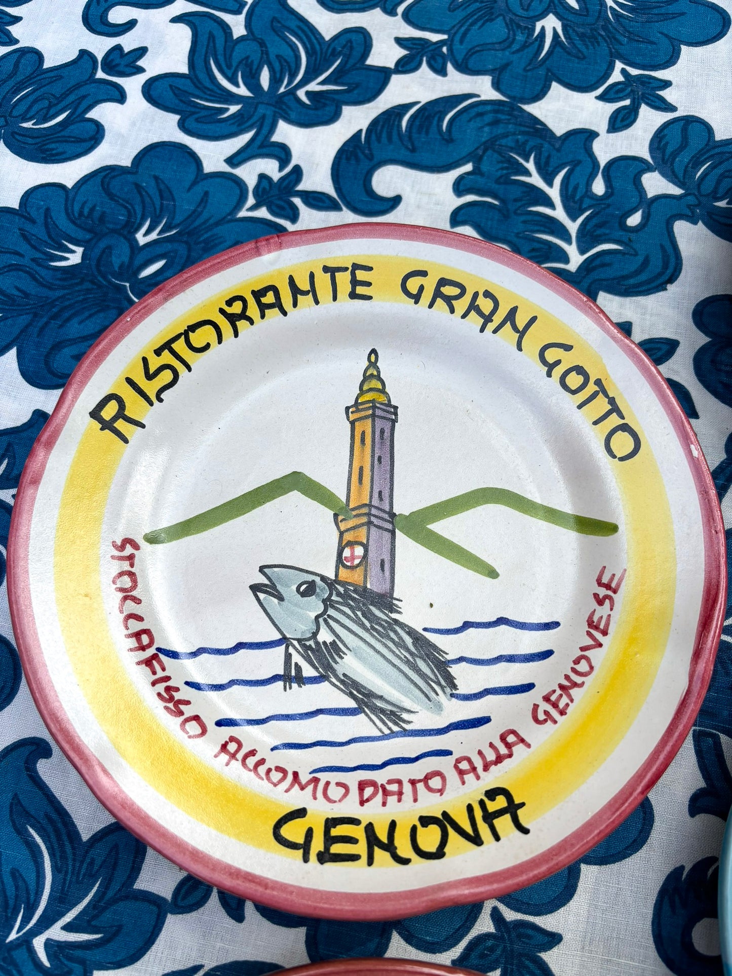 Vintage Italian Restaurant Plates – Authentic Buon Ricordo Ceramics from Vietri sul Mare