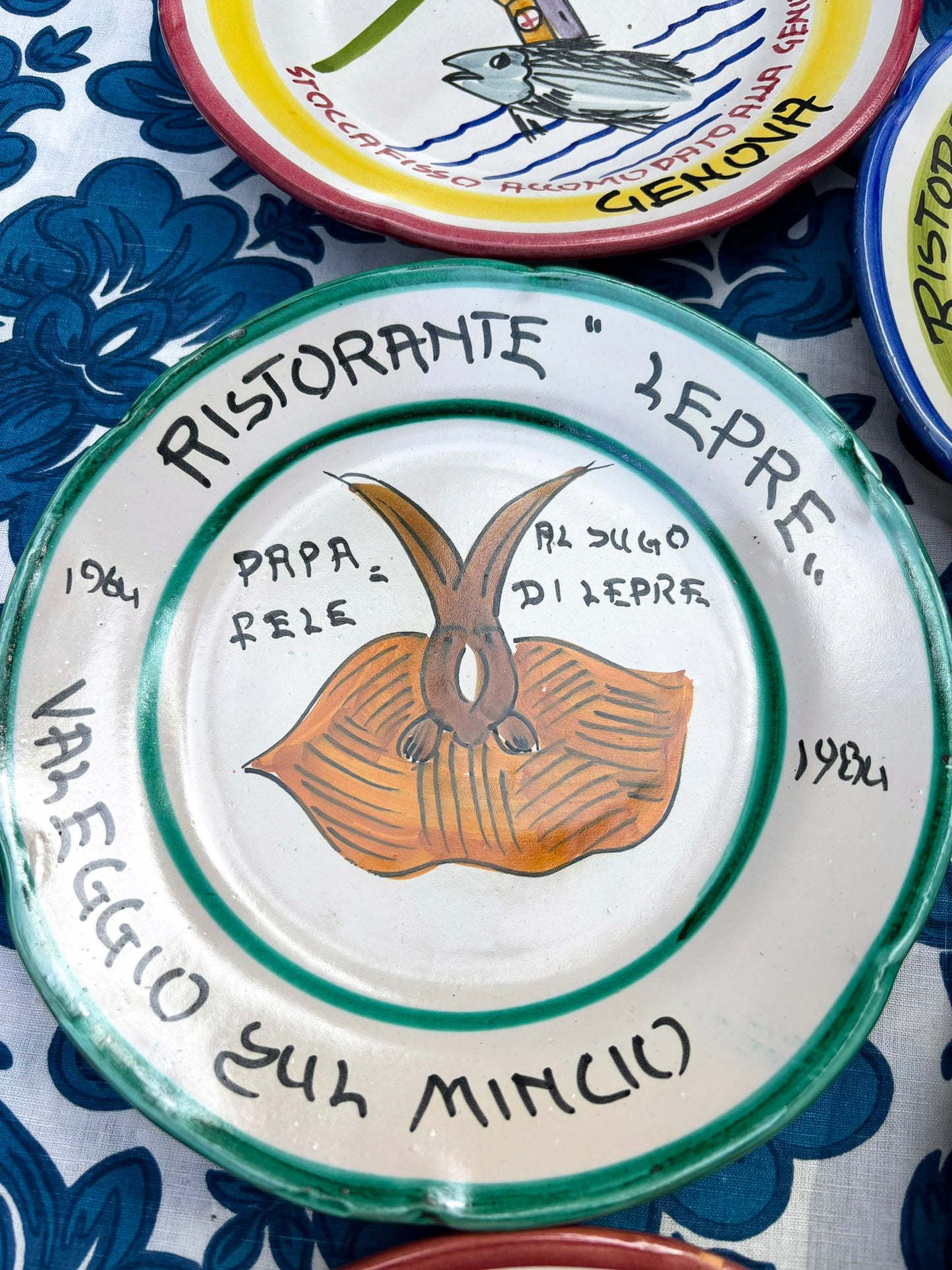 Vintage Italian Restaurant Plates – Authentic Buon Ricordo Ceramics from Vietri sul Mare