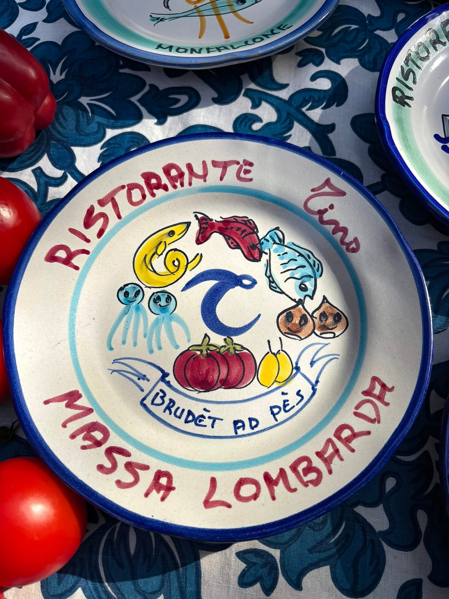 Vintage Italian Restaurant Plates – Authentic Buon Ricordo Ceramics from Vietri sul Mare