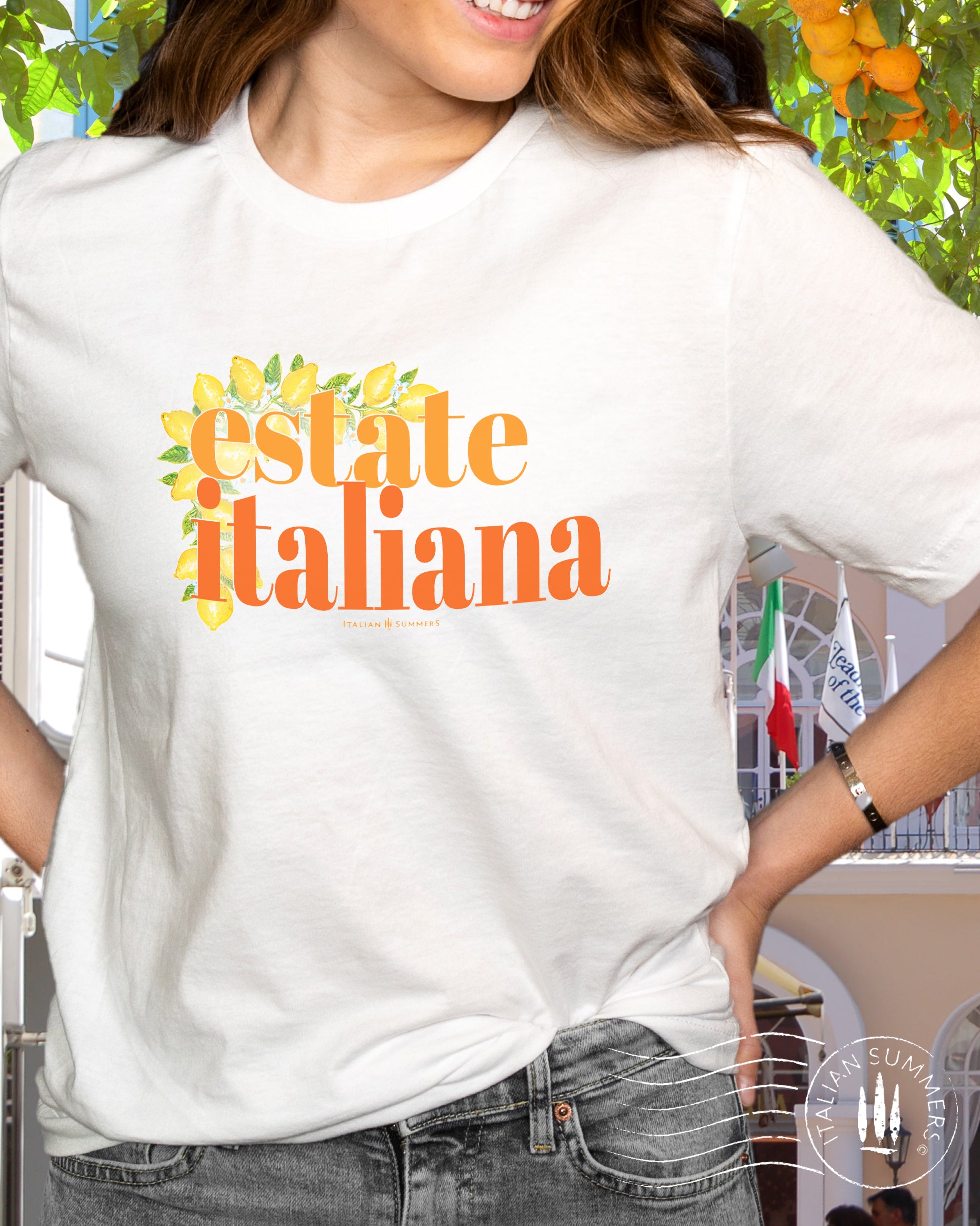 T-Shirt ESTATE ITALIANA Italian Summer, Italy travel, Italian theme