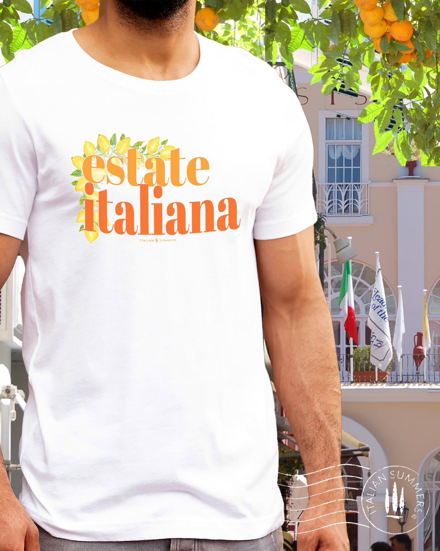 T-Shirt ESTATE ITALIANA Italian Summer, Italy travel, Italian theme