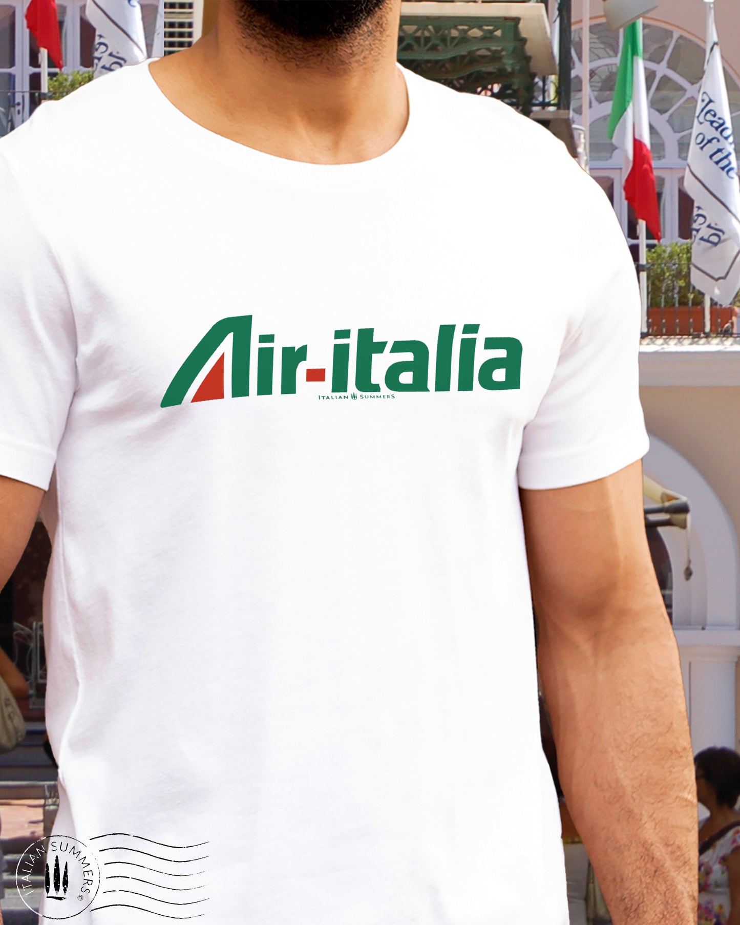 T shirt AIR ITALIA, Italy traveler, Italian voyage, Italy retro airline design, Volare, o-ho! buon viaggio!