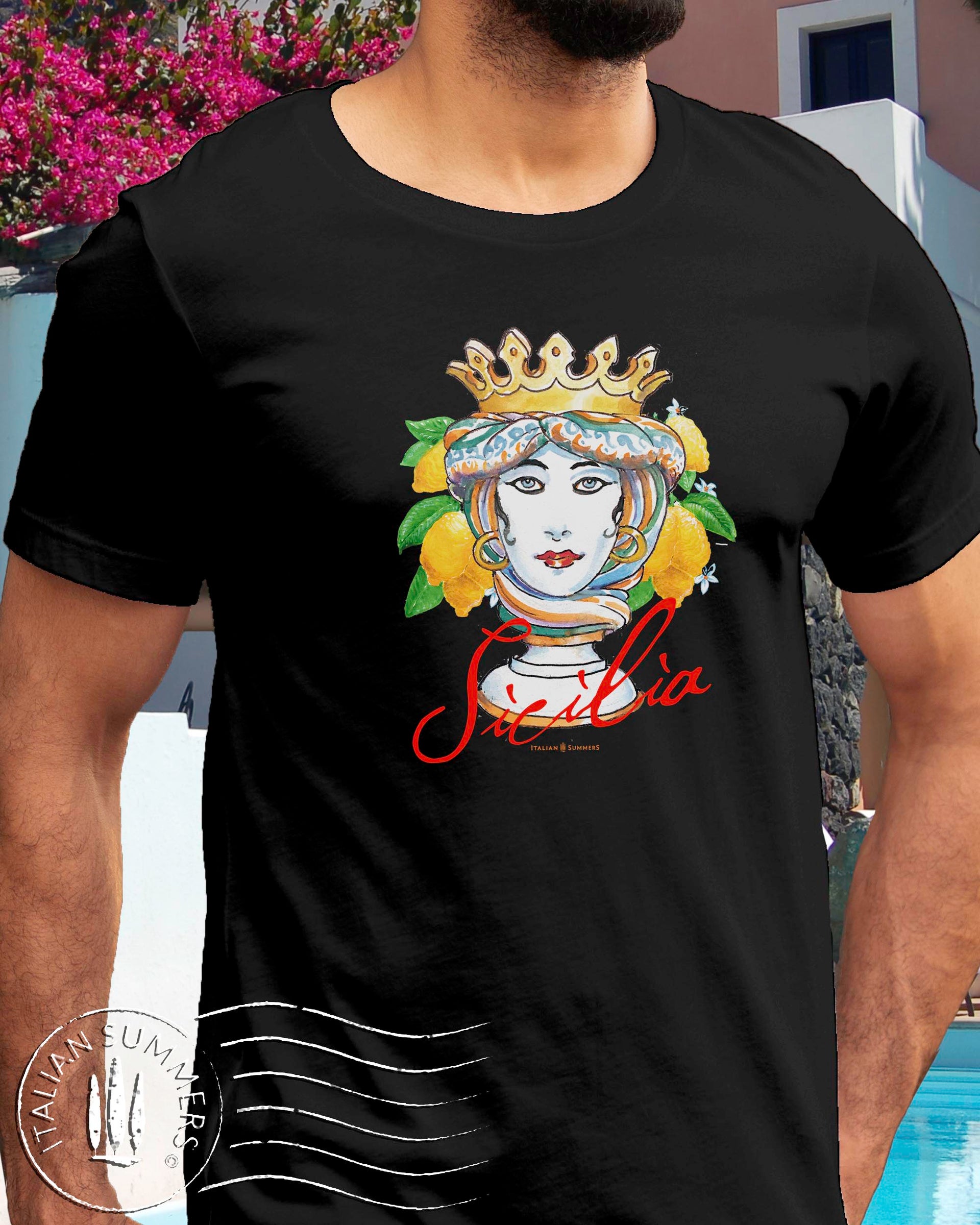 T Shirt SICILIAN QUEEN, Sicilian Heritage, Sicilia bedda