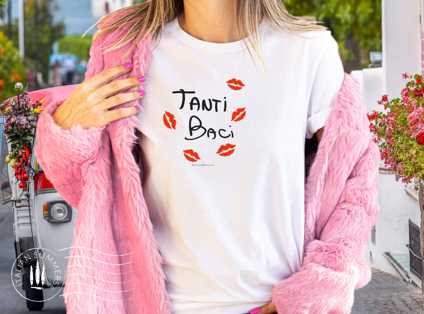 T Shirt TANTI BACI (N) By Italian Summers