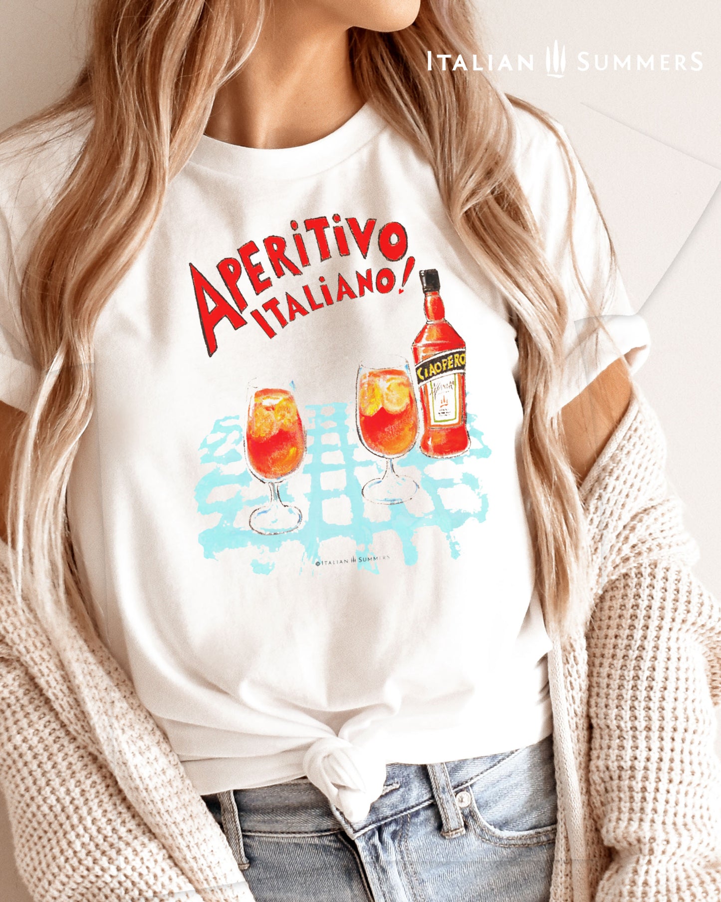 T-Shirt APERITIVO ITALIANO – Italian Aperitif Time