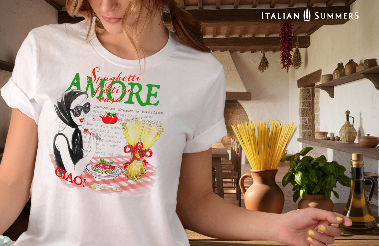T-Shirt VIVA LA PASTA – Italian Food Lover – Dolce Vita Tee