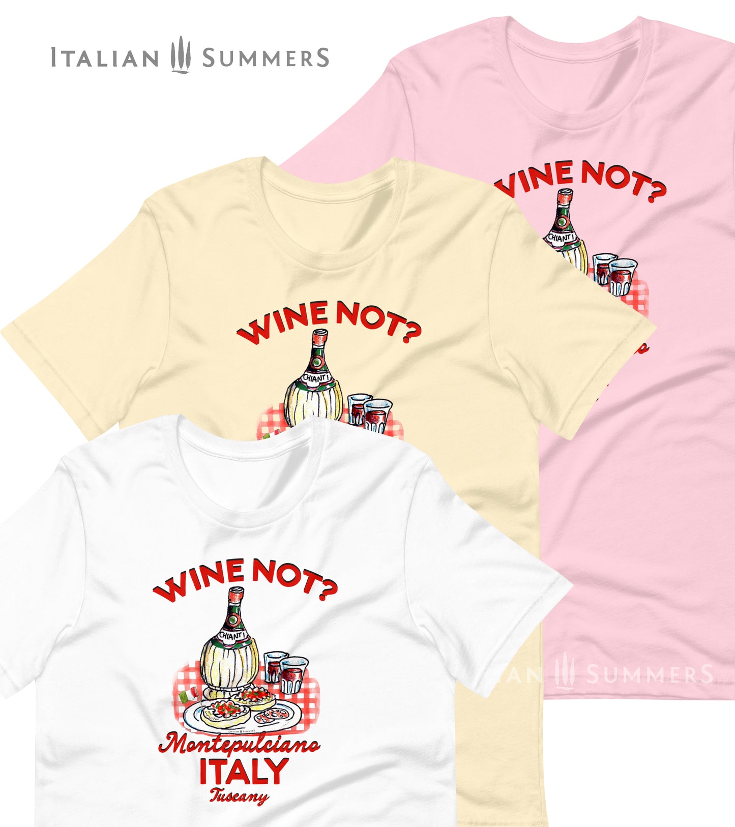 Unisex cotton Chianti Wine Not shirt – soft breathable fabric, Tuscany graphic tee