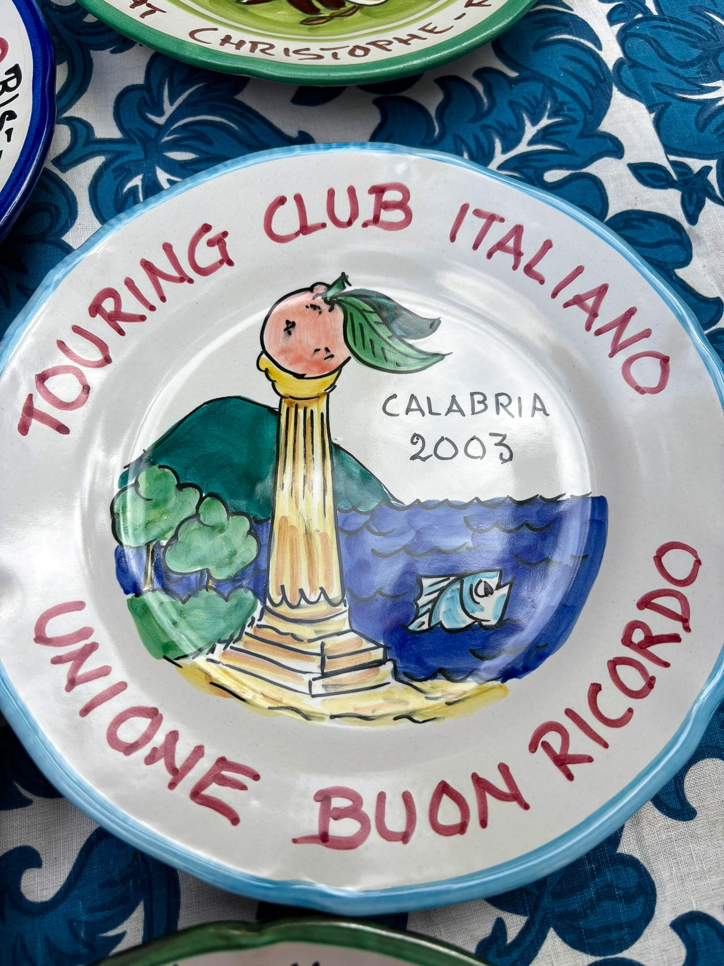 Vintage Italian Restaurant Plates – Authentic Buon Ricordo Ceramics from Vietri sul Mare