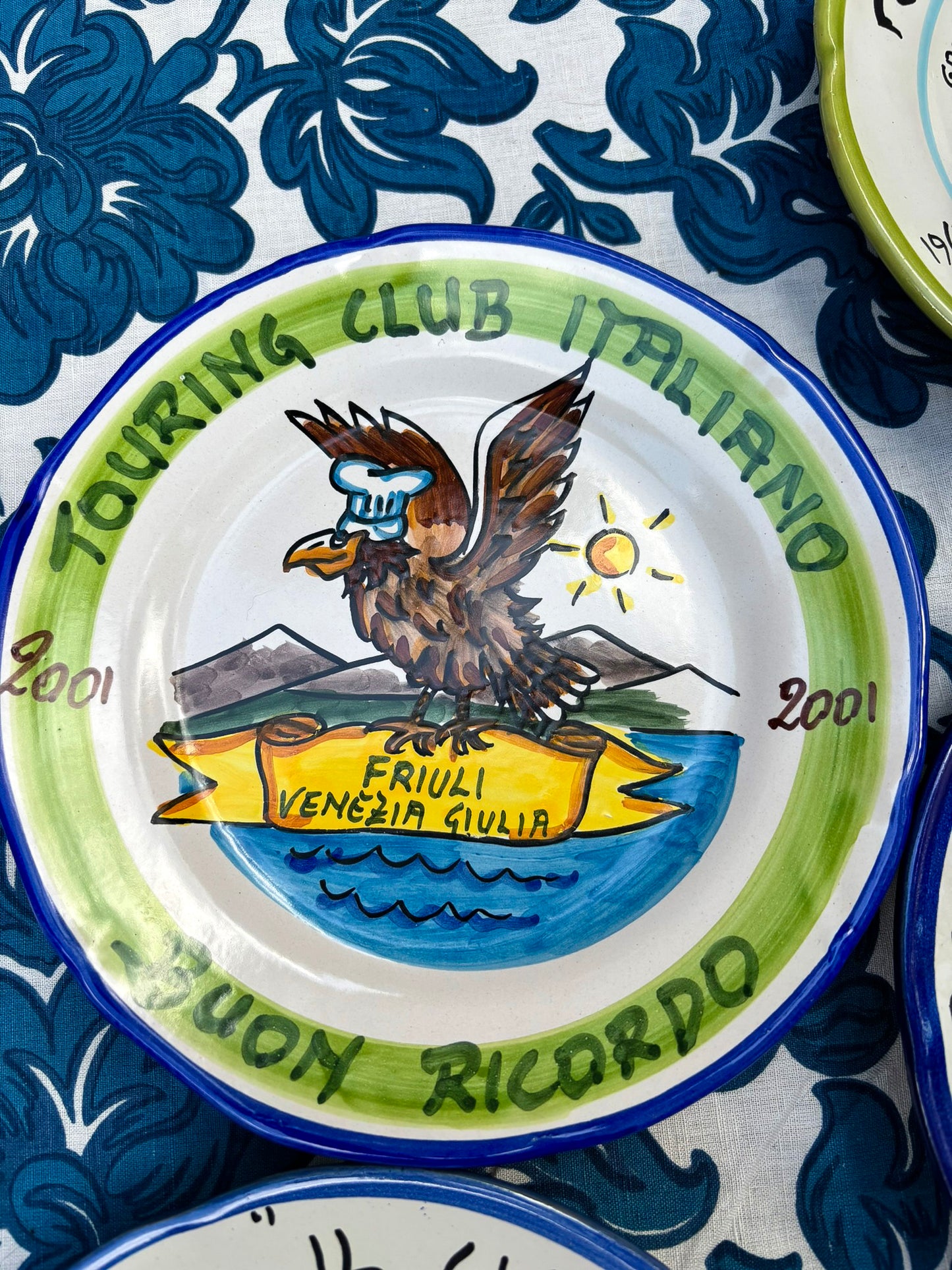 Vintage Italian Restaurant Plates – Authentic Buon Ricordo Ceramics from Vietri sul Mare