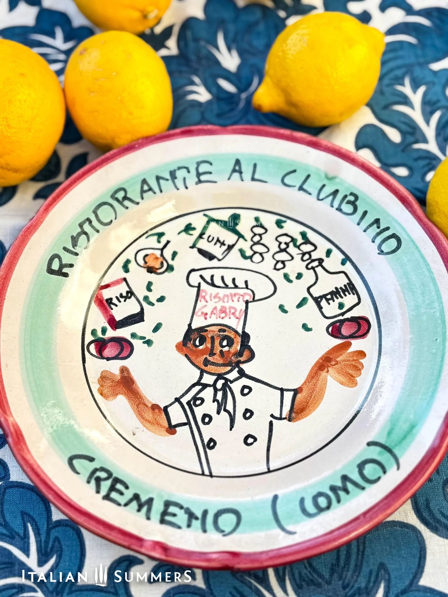 Vintage Italian Restaurant Plates – Authentic Buon Ricordo Ceramics from Vietri NEW IN 15-3