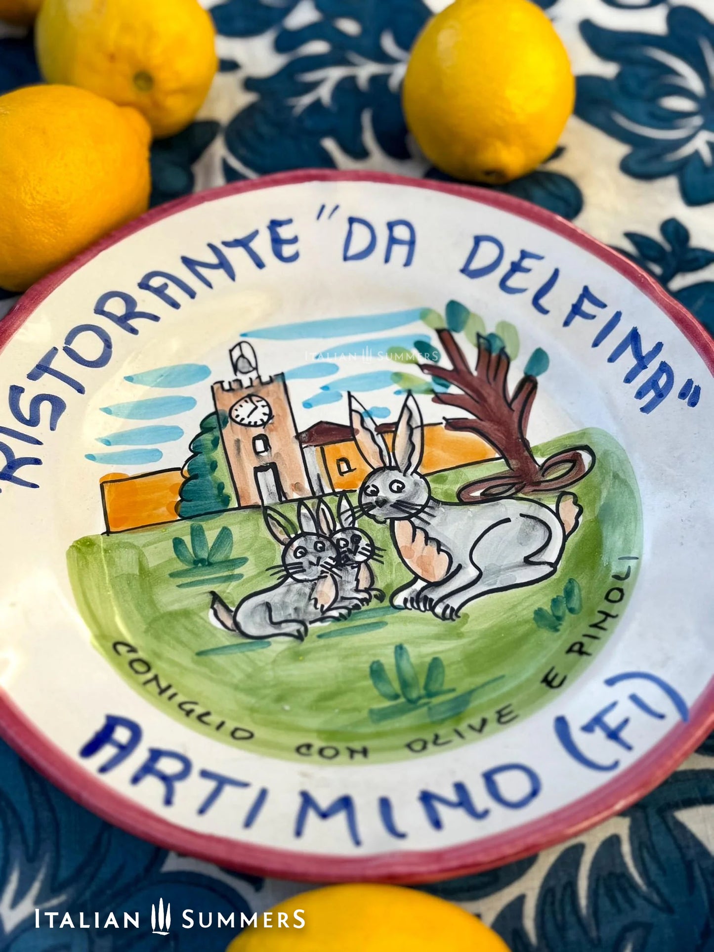 Vintage Italian Restaurant Plates – Authentic Buon Ricordo Ceramics from Vietri NEW IN 15-3